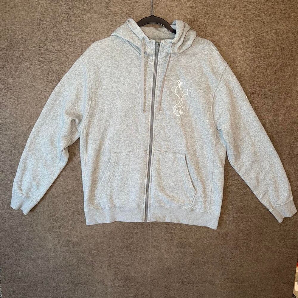 Nike Tottenham Hotspur gray full zip up hoodie